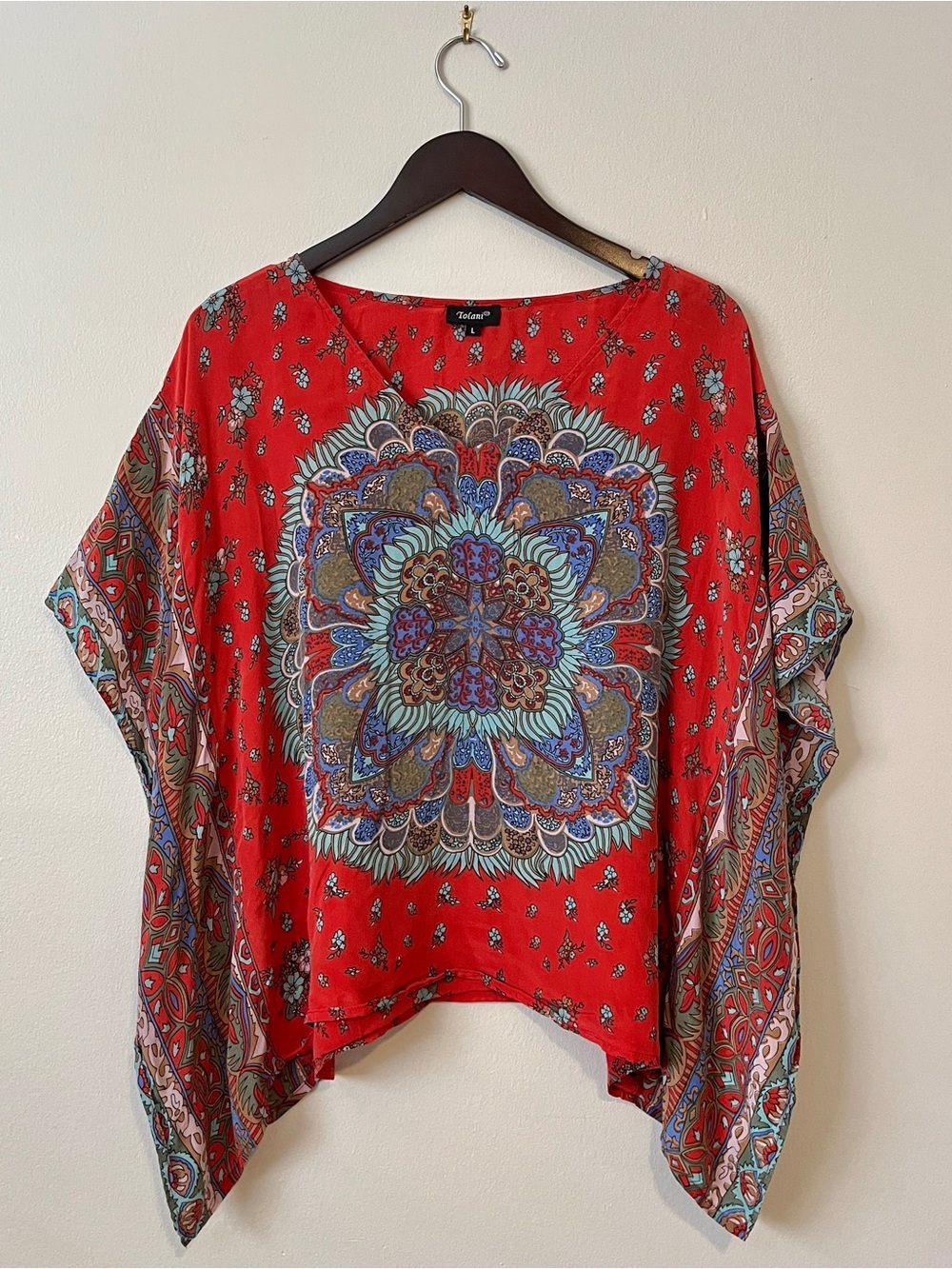Tolani Silk Red Tunic